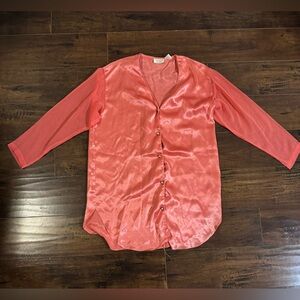 Vintage Gold Label Victoria’s Secret Nightgown Pearl Buttons Sz Medium / Large